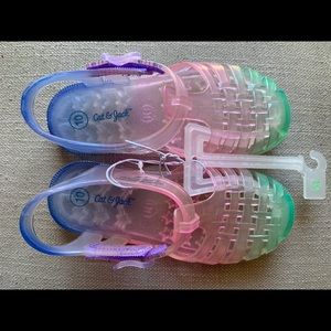 Cat & Jack Toddler Girl Ombre Sunny Jelly Shoes Sandal Size 10